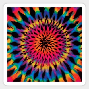 Spirograph Neon Tie Dye Sticker